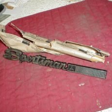 NOS Mopar Door Nameplate 1971-6 Dodge Sportsman Van