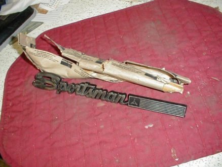 NOS Mopar Door Nameplate 1971-6 Dodge Sportsman Van