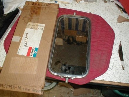 NOS Mopar West Coast Door Mirror 1969 Thru 1971 Dodge D & W Models