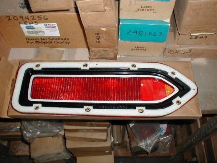 NOS Mopar Right Tail Lens 1970 Plymouth Satellite Belvedere