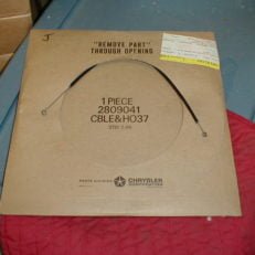 NOS Mopar Heater Defroster Or A/C Cable 1962-72 Dodge Chrysler Plymouth