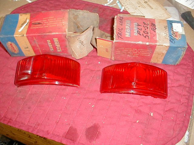 NOS Mopar Tail Lenses 1950-2 Plymouth Models - Hiltop Auto Parts