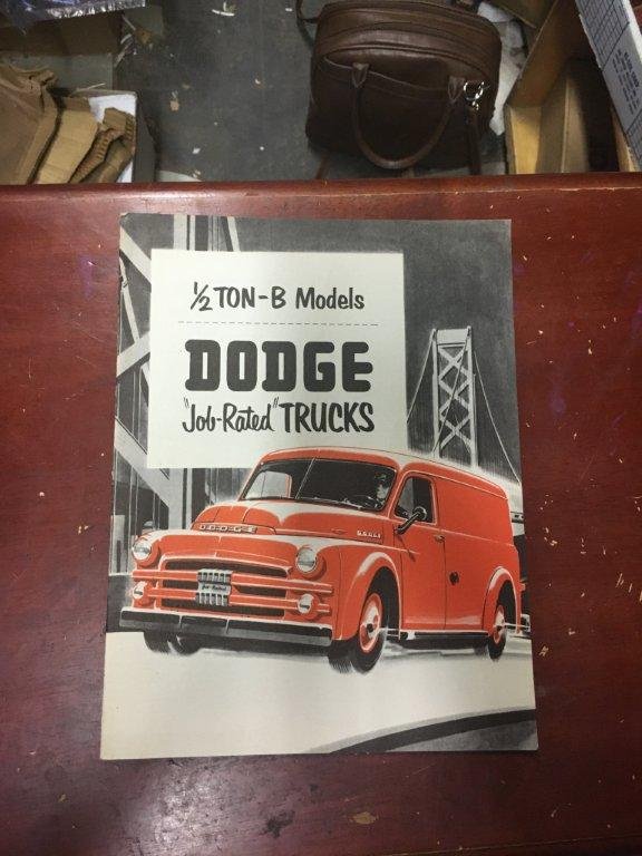 1951 dodge b series truck sales brochure hiltop auto parts nos 1951 dodge b series truck sales brochure original