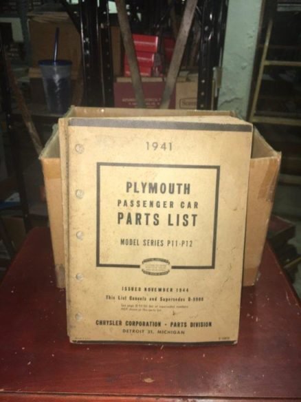 1941 Plymouth Parts Manual - Hiltop Auto Parts