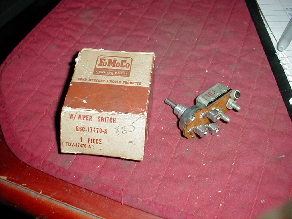 NOS Ford Wiper Switch 1956-60 Ford Truck Models - Hiltop Auto Parts