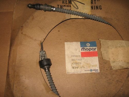 NOS Mopar Right Rear Parking Brake Cable 1963-8 Dodge D100 D200 trucks