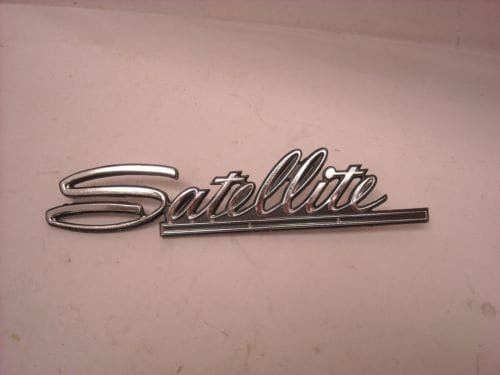 NOS Mopar Fender Nameplate 1968 Plymouth Sport Satellite Models ...