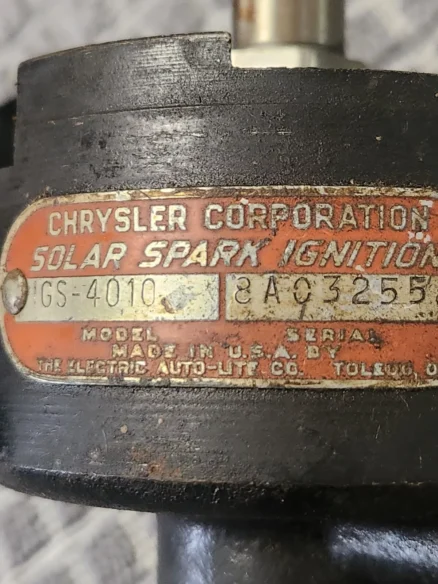 NOS Mopar Distributor 1937 Chrysler 1937-8 DeSoto 6 Cylinder Models - Image 3
