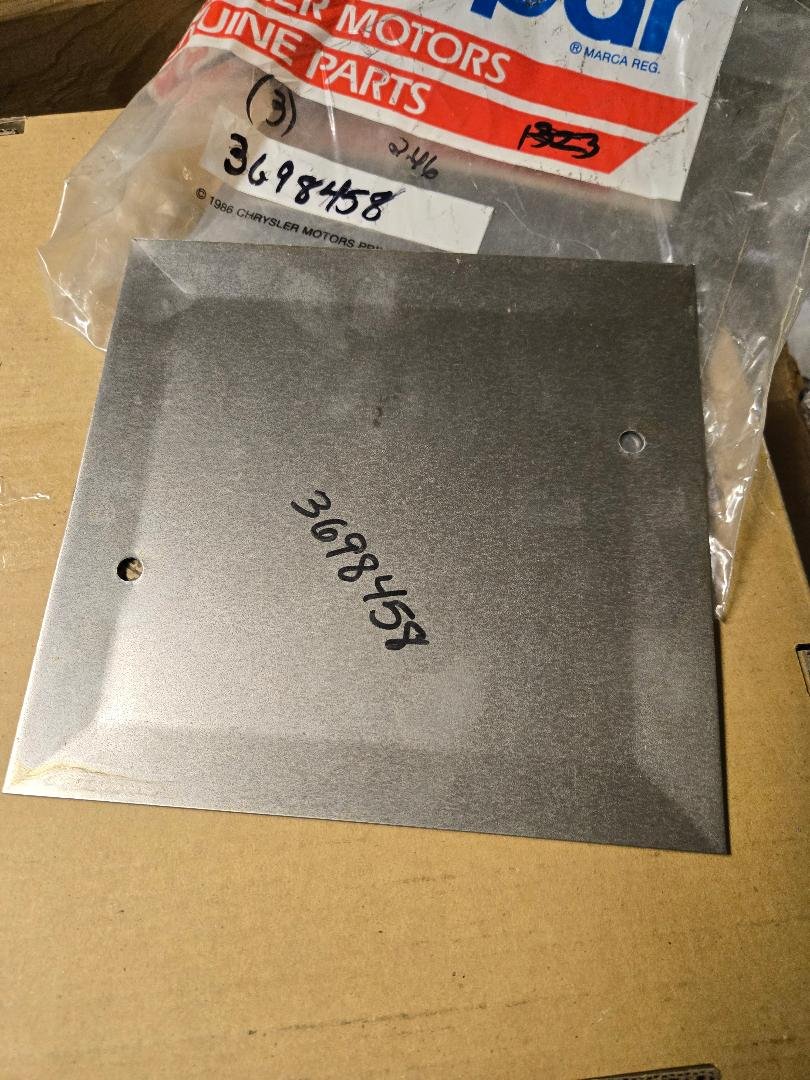NOS Mopar Intake Manifold Heat Shield 1973-4 318 340 & 360 Engines - Image 2