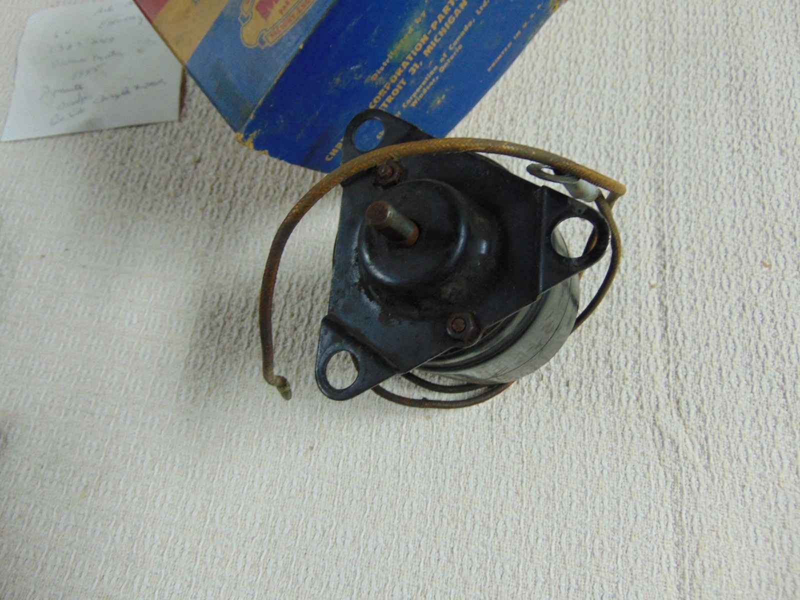 NOS Mopar A/C Blower Motor 1955 DPCD Models With 6 Volt Charging Systems - Image 2