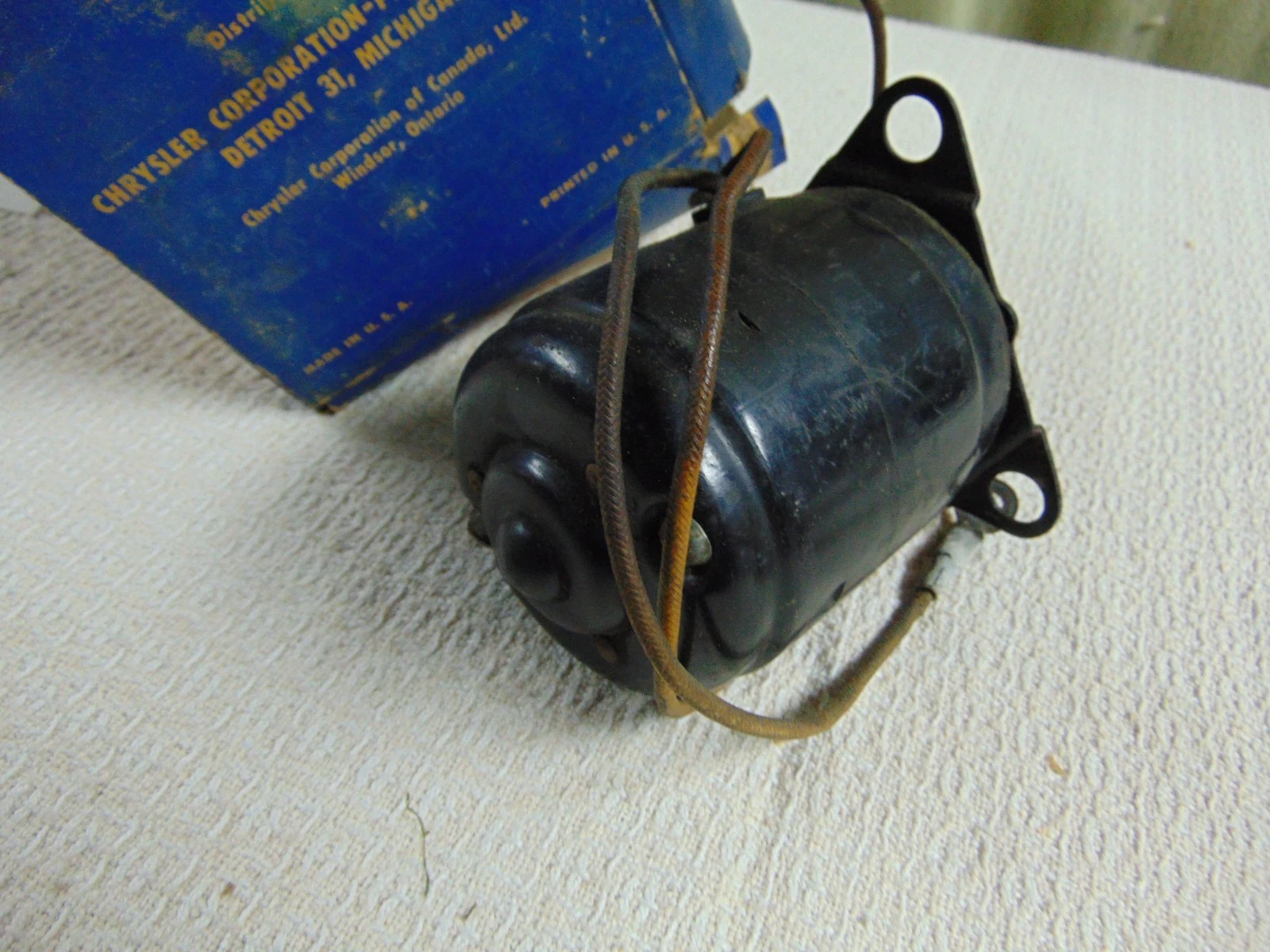 NOS Mopar A/C Blower Motor 1955 DPCD Models With 6 Volt Charging Systems - Image 3