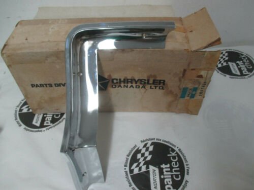 NOS Mopar Left Quarter Bumper Surround Moulding 1966 Chrysler Newport & New Yorker Models