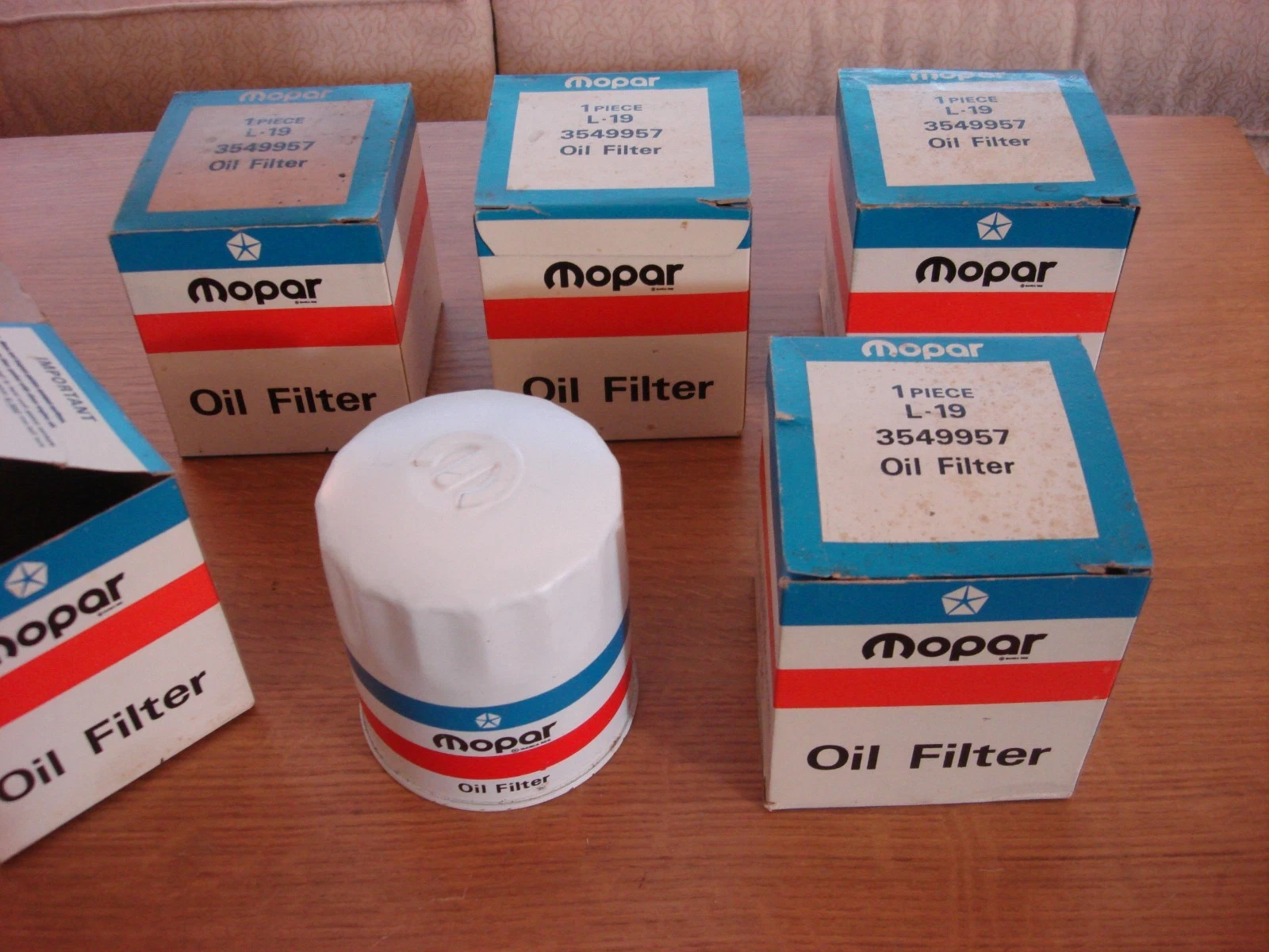 NOS Mopar Short Oil Filter 1966-79 Chrysler Dodge & Plymouth 6 & 8 Cylinder Models - Image 2