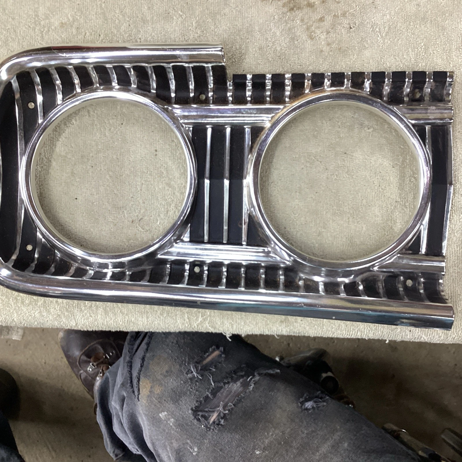 NOS Mopar Right Headlight Bezel 1965 Dodge Coronet Models - Image 2
