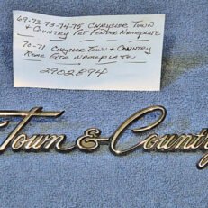 QUARTER NAMEPLATE