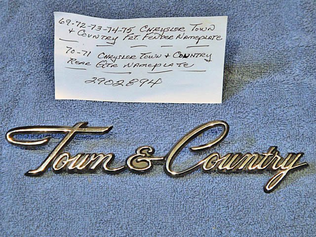 QUARTER NAMEPLATE