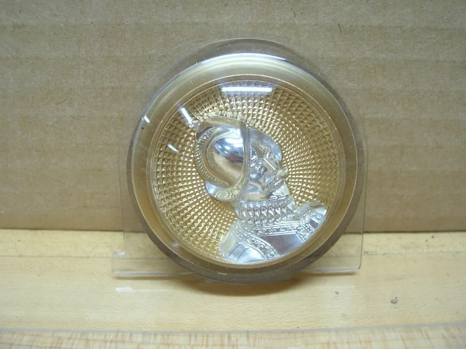 NOS Mopar Right Hood Medallion Insert For Ornament 1949 DeSoto Models - Image 2