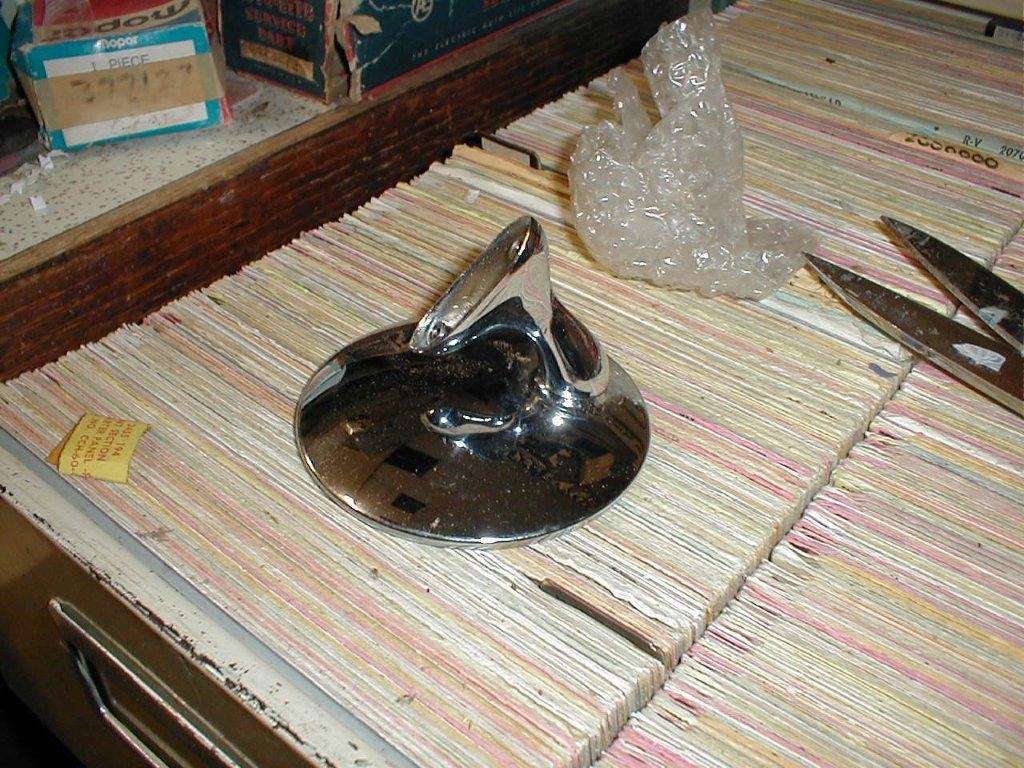 NOS Mopar Spotlight Mirror 1949-54 Dodge DeSoto Chrysler & Plymouth Models - Image 3