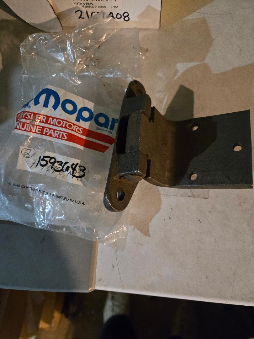 NOS Mopar Left Rear Lower Door Hinge 1955-6 Plymouth Dodge 4 Door Models - Image 2