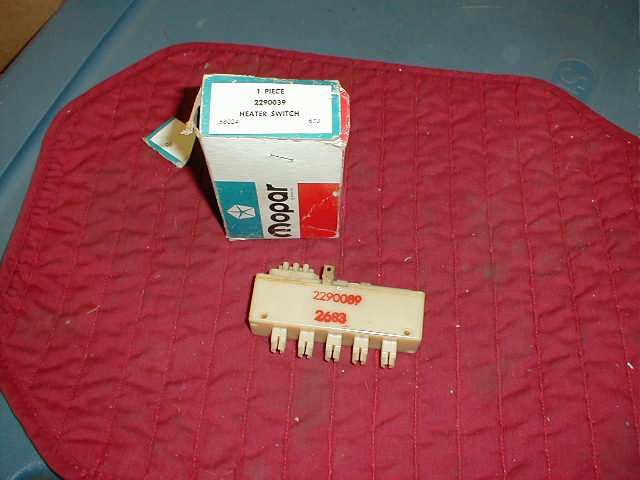 HEATER VACUUM SWITCH